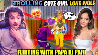 prank on cute girl on lone wolf match😱 she call me noob - Laka Gamer