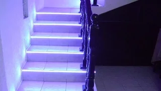 escaleras leds iluminacion