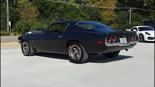 1970 Chevrolet Chevy Camaro Z28 RS in Forest Green & Engine Sound on My Car Story with Lou Costabile