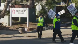 Sanitation strike continues in San Diego as the garbage piles high