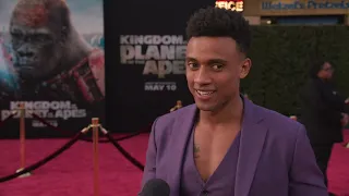 Kingdom of the Planet of the Apes: Ras-Samuel red carpet interview | ScreenSlam