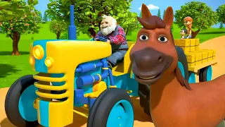 Wheels On The Tractor + More Nursery Rhymes and Kids Songs