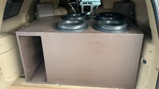 4 Sundown Audio X 12 inch Subwoofers on 8000 Watts!