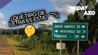 ¿Qué TIPOGRAF́IA tienen los CARTELES de las RUTAS? | #DATAZO