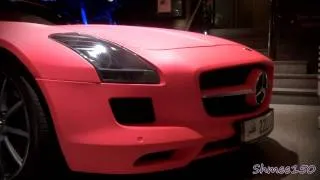 Mercedes SLS AMG - Matte Pink in London!