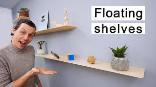 How To Make Super Strong and Thin Floating Shelves