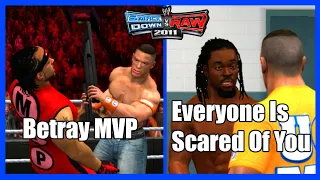 How Do WWE Superstars React To John Cena Betraying MVP? - WWE Smackdown Vs RAW 2011