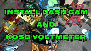 INSTALL DASH CAM AND CHANGE NEW KOSO VOLTMETER #ebiketaiwan #ebike #ebikeph