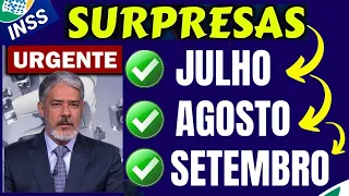 ✔️PREPARE SE! SURPRESA nos PAGAMENTOS AGORA JULHO, AGOSTO E SETEMBRO do INSS 14 SALARIO?