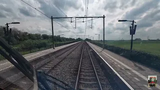 Ride with the train driver from Leeuwarden to Lelystad (without speedometer)