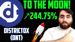 District0x (DNT) IS UP ↗244.75%! HUGE PUMP INCOMING! Bullish signs ahead!