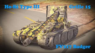 Grille 15 7 ● FV217 Badger ● Ho-Ri Type III - WoT Blitz UZ Gaming