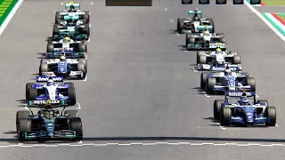 Lewis Hamilton Mercedes F1 2023 vs All Nico Rosberg F1 Cars (2006-2016) - Spa Francorchamps
