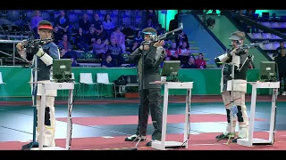 European Championships 10M Rifle Gyor Hungary Trio Men Final Bronze Medal Match 02 Mar 2024