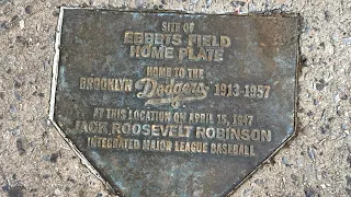Ebbets Field Home Plate Marker NYC