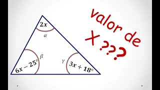Resolución de ÁNGULOS INTERIORES de un triangulo | HALLAR EL VALOR DE "X" | Propiedad de triangulo