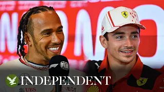 F1's Charles Leclerc drops huge hint about Lewis Hamilton's potential Ferrari future