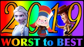 Worst to Best Animated Films of 2019