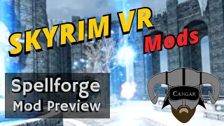 Stop eating books and learn spells immersively! Spellforge Skyrim VR Mod Preview