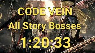 [Former World Record] CODE VEIN All Story Bosses Speedrun in 1:20:33