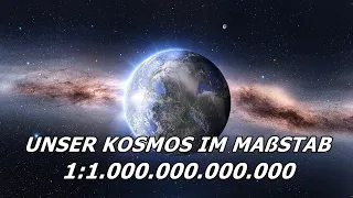 Größe des Universums im Maßstab 1:1 Billion