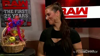 Finn Balor, Braun Strowman and Stephanie McMahon Segment