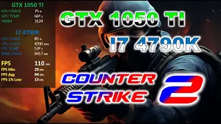 COUNTER STRIKE 2 - GTX 1050 TI - I7 4790K (1080p - 768p) low and high setting