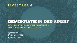 Symposium "Demokratie in der Krise?" - Berlin 25.10.21