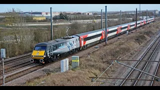 ECML Steam, Diesel and Electrics - Peterborough area 12/02/2022
