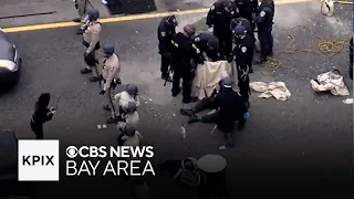 Second protest blocks southbound lanes of Golden Gate Bridge