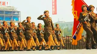 I put some X Gon' Give It To Ya music over North Korean Marching