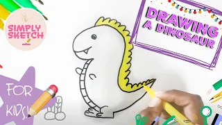 How to draw a dinosaur | Simply sketch  #drawing #learntodraw #dino #art #howtodraw