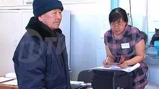 Мэр города Улан-Удэ Александр Голков одним из первых отдал свой голос на выборах Президента РФ