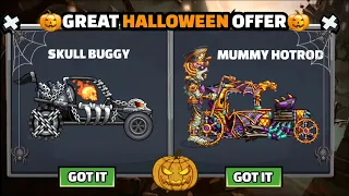 I GOT 2 HALLOWEEN PAINTS! 😍 FOR DUNE BUGGY & HOTROD - Hill Climb Racing 2