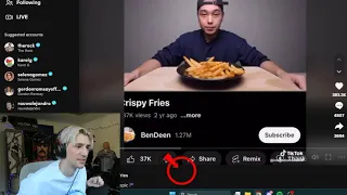 xQc reacts to Guy proofing the most Crispy Fries