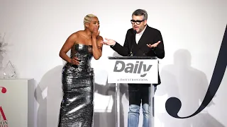 Tiffany Haddish and Brandon Maxwell The Daily Front Row Awards Show Speech