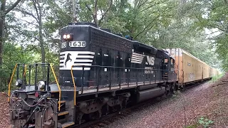 NS SD40-2 screaming in Notch 8 with wheel slip!