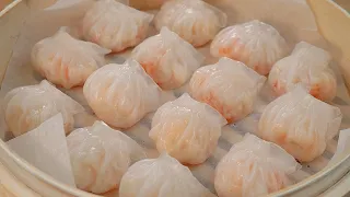 집이 딤섬 레스토랑! 쫄깃하고 투명한데 탱글한 새우까지~(홍콩식 새우 하가우, Dumplings Recipes, Dimsum)