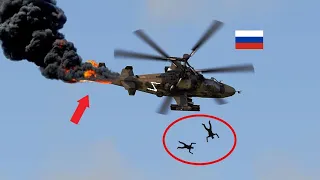 A Russian pilot died suddenly after a Ukrainian missile slammed into a helicopter