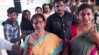 RK Roja and Other VIP's Cast Their Vote | AP Elections 2019