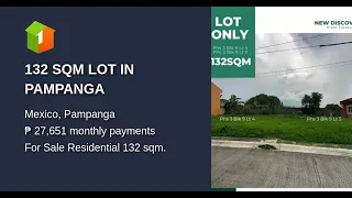 132 SQM LOT IN PAMPANGA