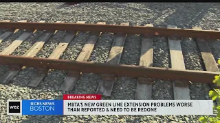 MBTA Green Line Extension tracks need to be redone