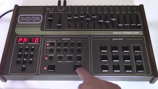 How to Program 1983 MXR 185 Drum Computer Vintage Stereo Drum Machine