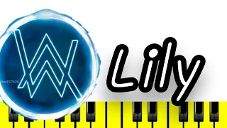 Lily : Alan Walker Easy Piano Tutorial