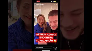 Sonia Abrão encontra Arthur Aguiar FINALMENTE; veja reação