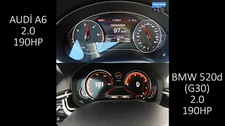 Audi a6 vs Bmw 520d acceleration test