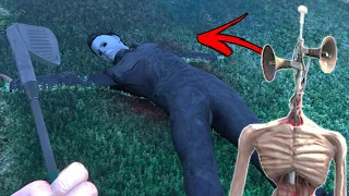 SIREN HEAD CAÇANDO o MICHAEL MYERS do FILME HALLOWEEN no GTA 5 !! (Caçador de Lendas / Mistério)