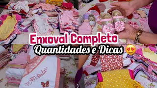 TOUR PELO ENXOVAL COMPLETO DA MINHA BEBÊ ATÉ NOVE MESES - QUANTIDADES E DICAS | Debora Freitas