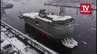 Спуск на воду флагмана российского исследовательского флота 1