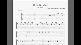 Hello Goodbye Isolated Bass & Drums + Score